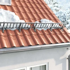Clearance vidaXL Taksnöskydd 100 x 2,5 x 20 cm Stål Antracit