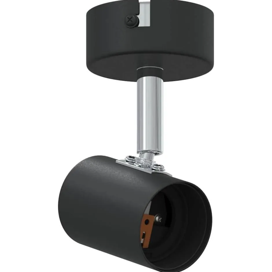 Online vidaXL Takspotlight med strålkastare 6,5 x 6 x 11,5 cm Metall Svart