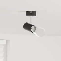 Online vidaXL Takspotlight med strålkastare 6,5 x 6 x 11,5 cm Metall Svart