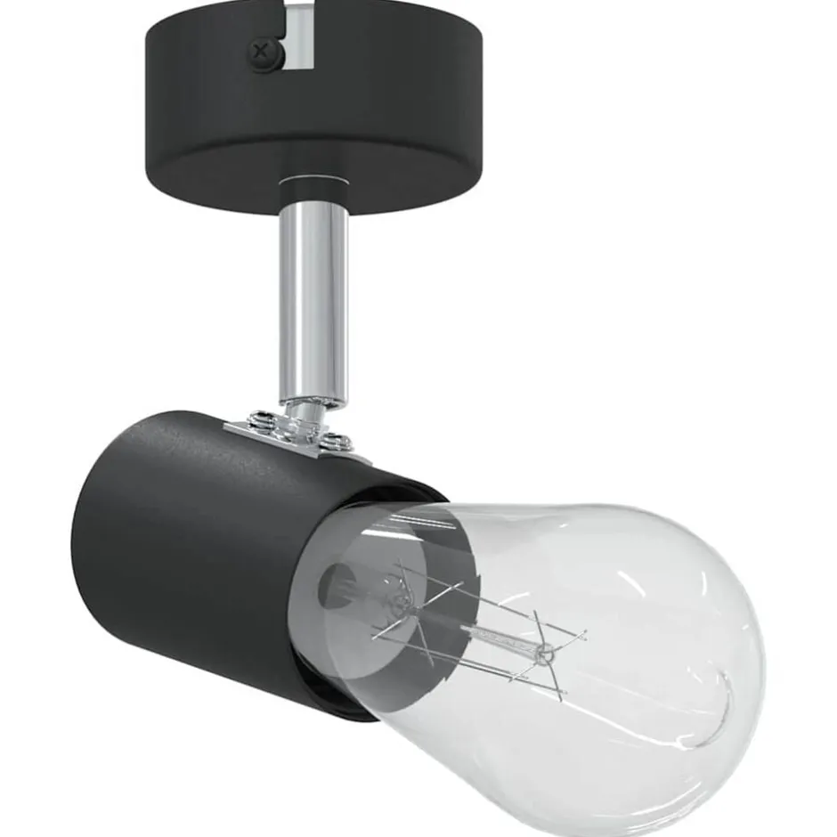 Online vidaXL Takspotlight med strålkastare 6,5 x 6 x 11,5 cm Metall Svart
