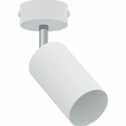 vidaXL Takspotlight med strålkastare Vit 6 x 6 x 16 cm Metall
