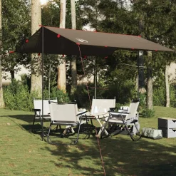 vidaXL Tarp brun 306x306 cm vattentät