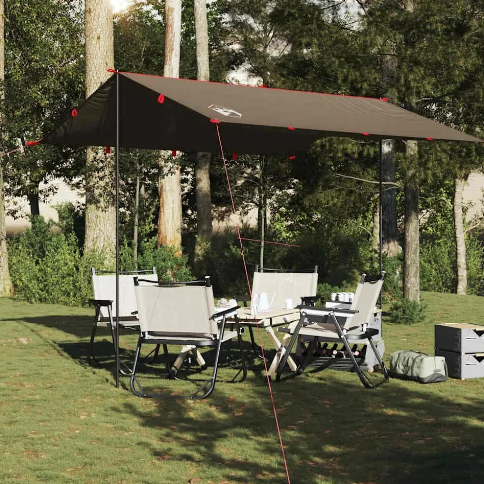 vidaXL Tarp brun 306x306 cm vattentät