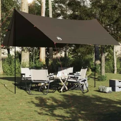 vidaXL Tarp brun 438x376x212 cm vattentät
