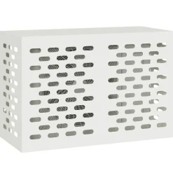 vidaXL Täckning för Luftkonditionering Vit 90 x 40 x 60 cm Stål