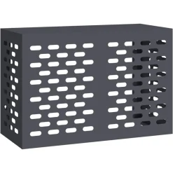Outlet vidaXL Täckning för Luftkonditionering 90 x 40 x 60 cm Stål Antracit