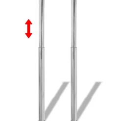 Discount vidaXL Teleskopiska bordsben 710 mm-1100 mm Krom