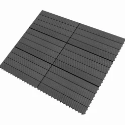Discount vidaXL Terrassplattor 6 pcs 60 x 30 cm WPC Svart