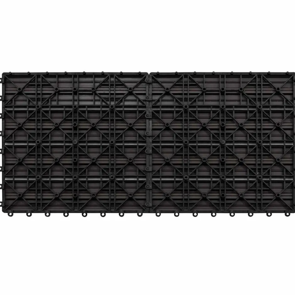 New vidaXL Terrassplattor 6 pcs 60 x 30 cm WPC Mörkbrun