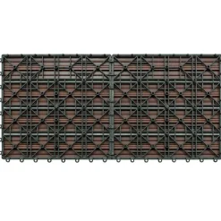 Discount vidaXL Terrassplattor 6 pcs 60 x 30 cm WPC Brun