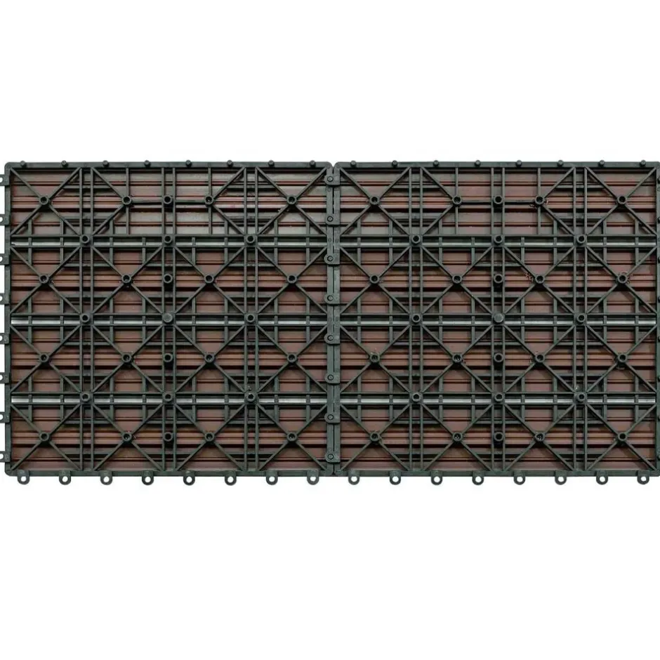 Discount vidaXL Terrassplattor 6 pcs 60 x 30 cm WPC Brun