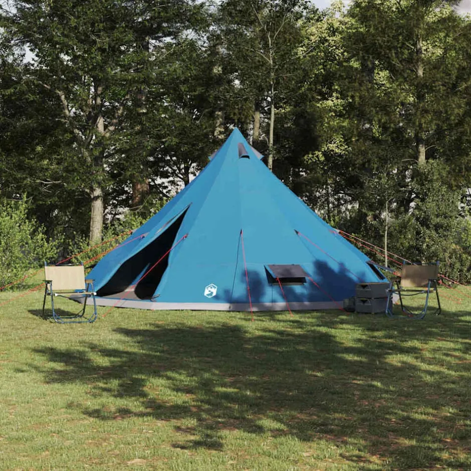 Online vidaXL Tipi Tält med tak med lagring 560 x 560 x 300 cm taffeta Blå