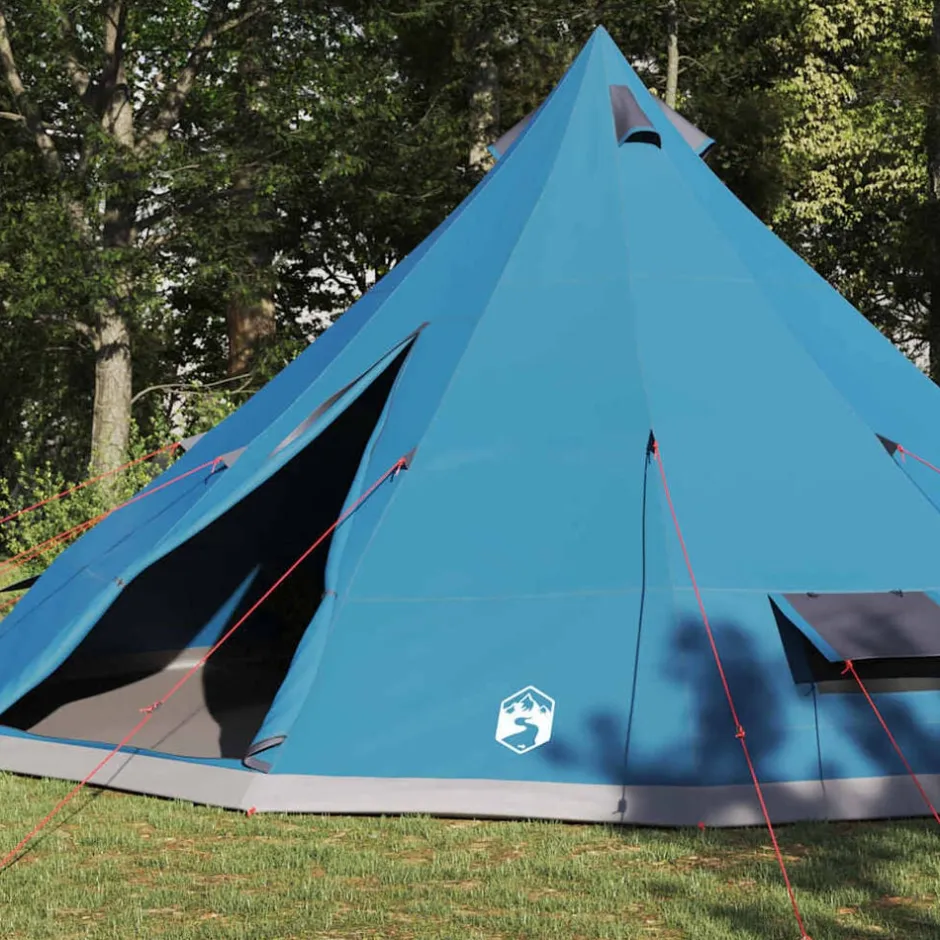 Online vidaXL Tipi Tält med tak med lagring 560 x 560 x 300 cm taffeta Blå
