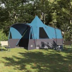Sale vidaXL Tält Teepee för 8 personer med tak 720 x 465 x 295 cm Blå