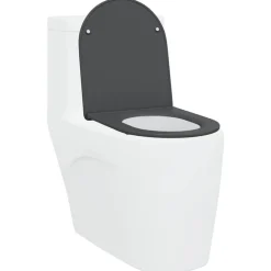 Hot vidaXL Toalettstol 47 x 36 x 3,4 cm Duroplast Antracit