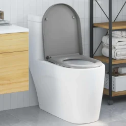 vidaXL Toalettstol Grå 49 x 36 x 4 cm Duroplast