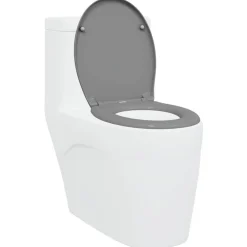 Discount vidaXL Toalettstol 47 x 37 x 4 cm Duroplast Grå