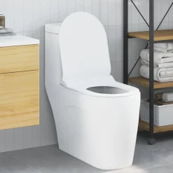 vidaXL Toalettstol Justerbar Vit 50 x 36,5 x 5 cm Polypropylen