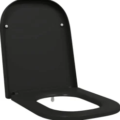 Online vidaXL Toalettstol 47,5 x 35 x 3,6 cm Duroplast Svart