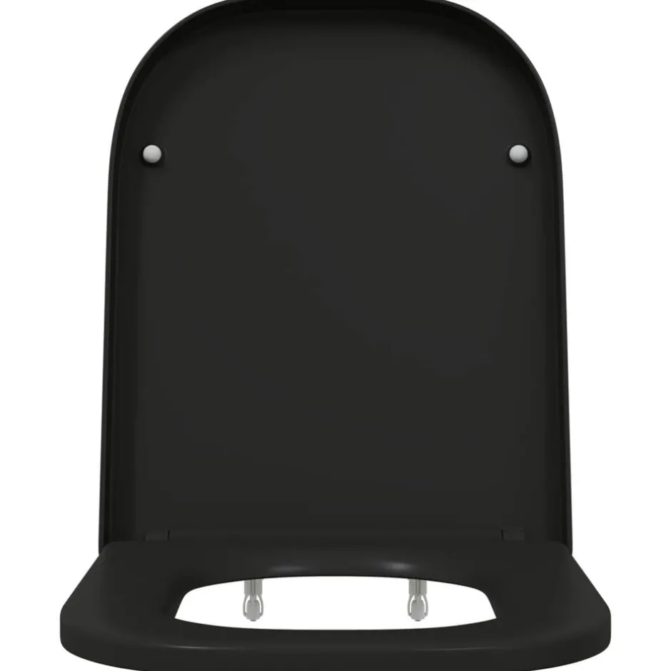 Online vidaXL Toalettstol 47,5 x 35 x 3,6 cm Duroplast Svart