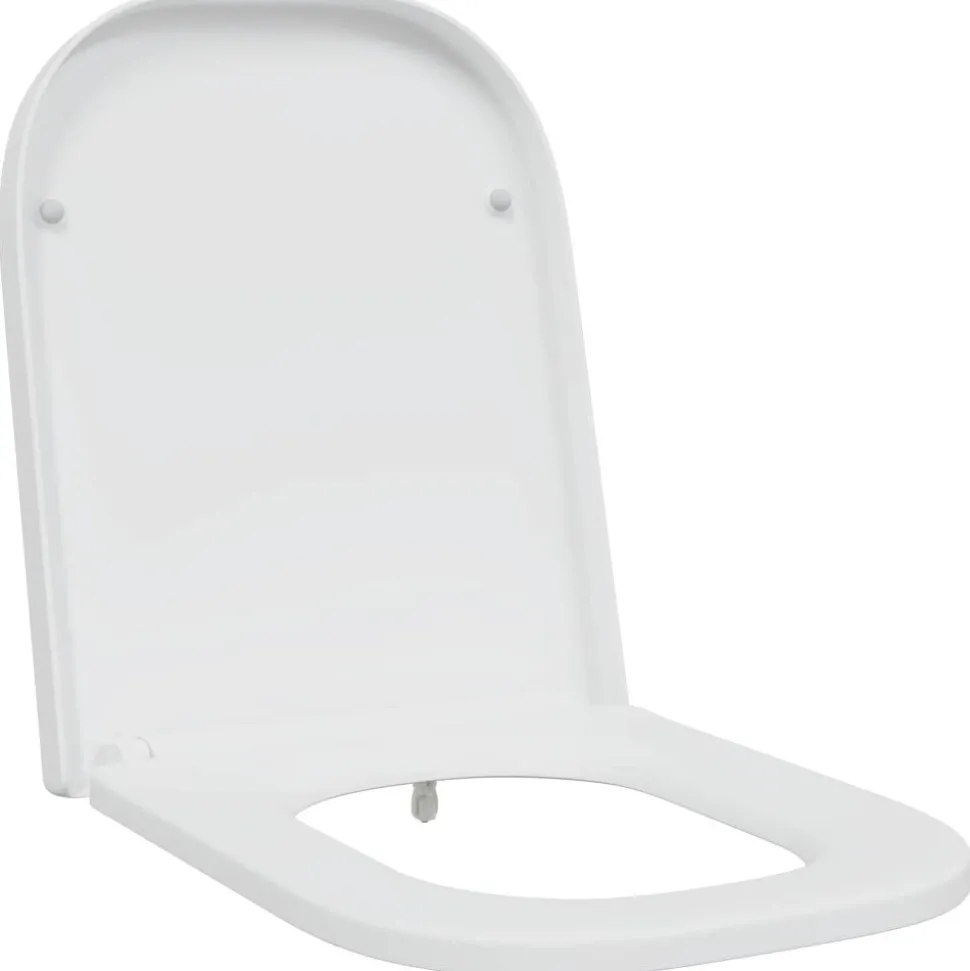 vidaXL Toalettstol Vit 47,5 x 35 x 3,6 cm Duroplast