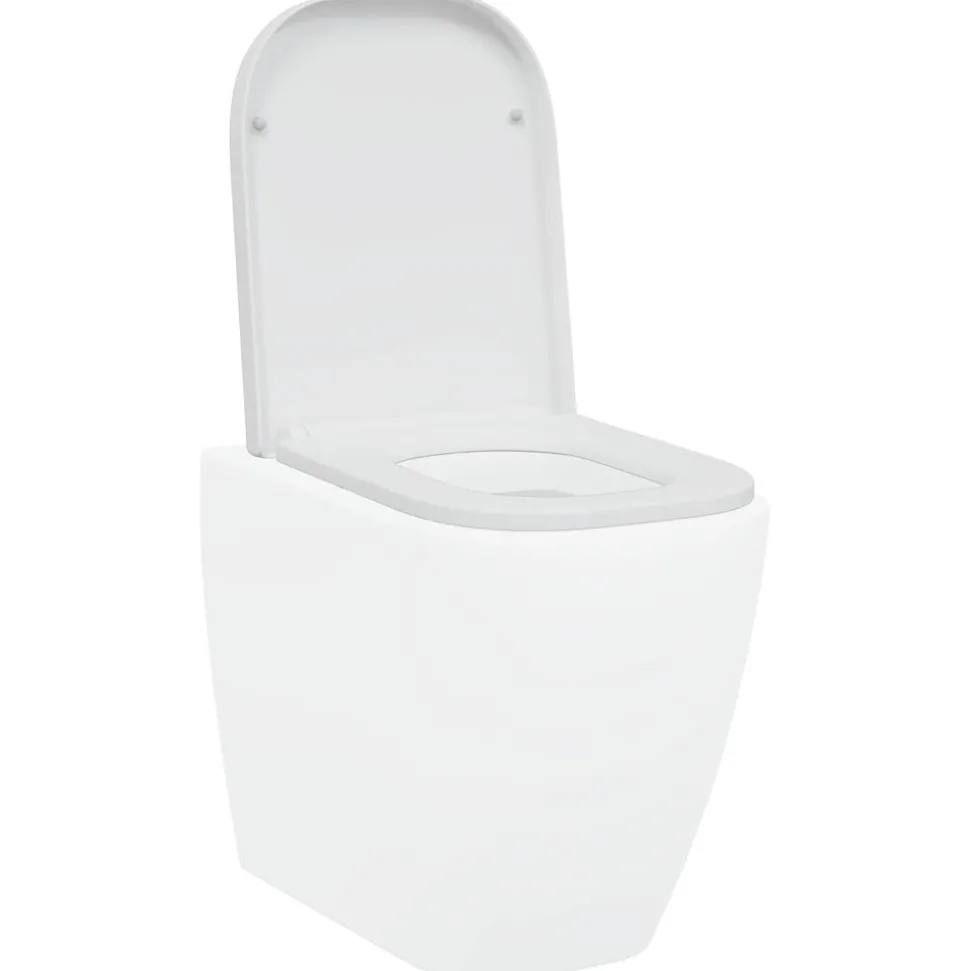 vidaXL Toalettstol Vit 47,5 x 35 x 3,6 cm Duroplast