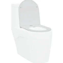 vidaXL Toalettstol Vit 47 x 36 x 3,4 cm Duroplast