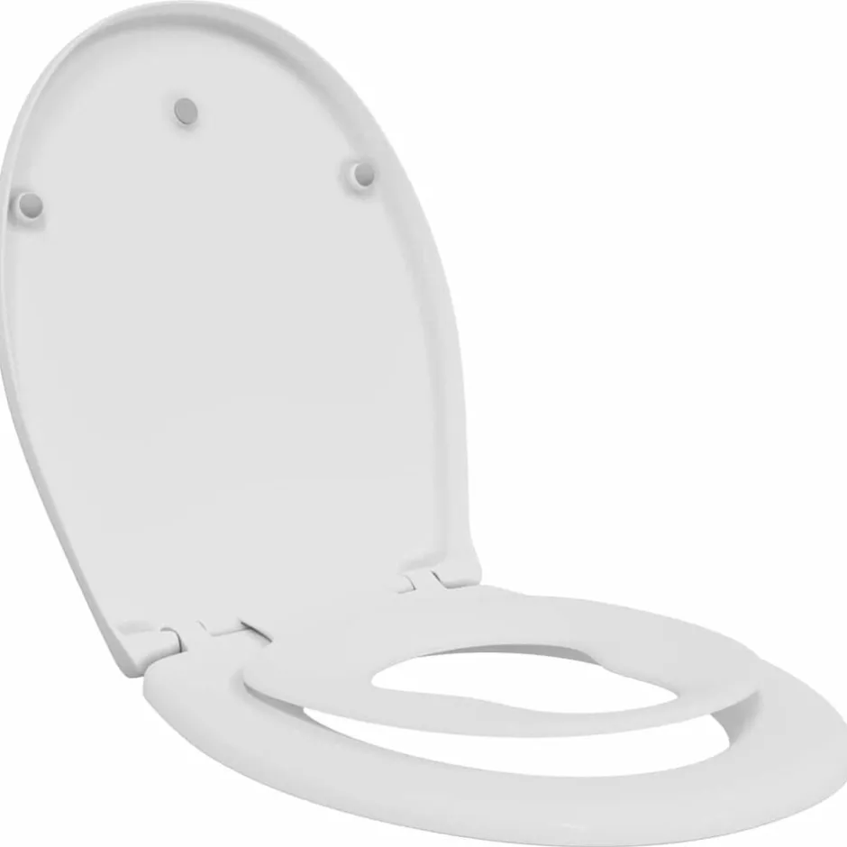 Best vidaXL Toalettstol 47 x 37 x 4 cm Duroplast Vit