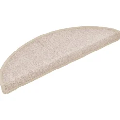 vidaXL Trappmattor 15 st 56x17x3 cm taupe halvrunda