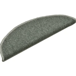 Best vidaXL Trappmattor 15 st 56x17x3 cm a halvrunda Mörkgrön