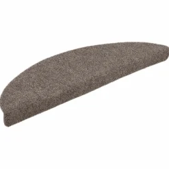 vidaXL Trappmattor självhäftande 5 st 56x17x3 cm beige halvrunda