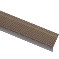 vidaXL Trappnosar i L-form 5 st aluminium 90 cm brun