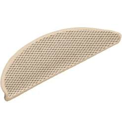 vidaXL Trappstegsmattor självhäftande sisal 15 st 56x17x3 cm berber