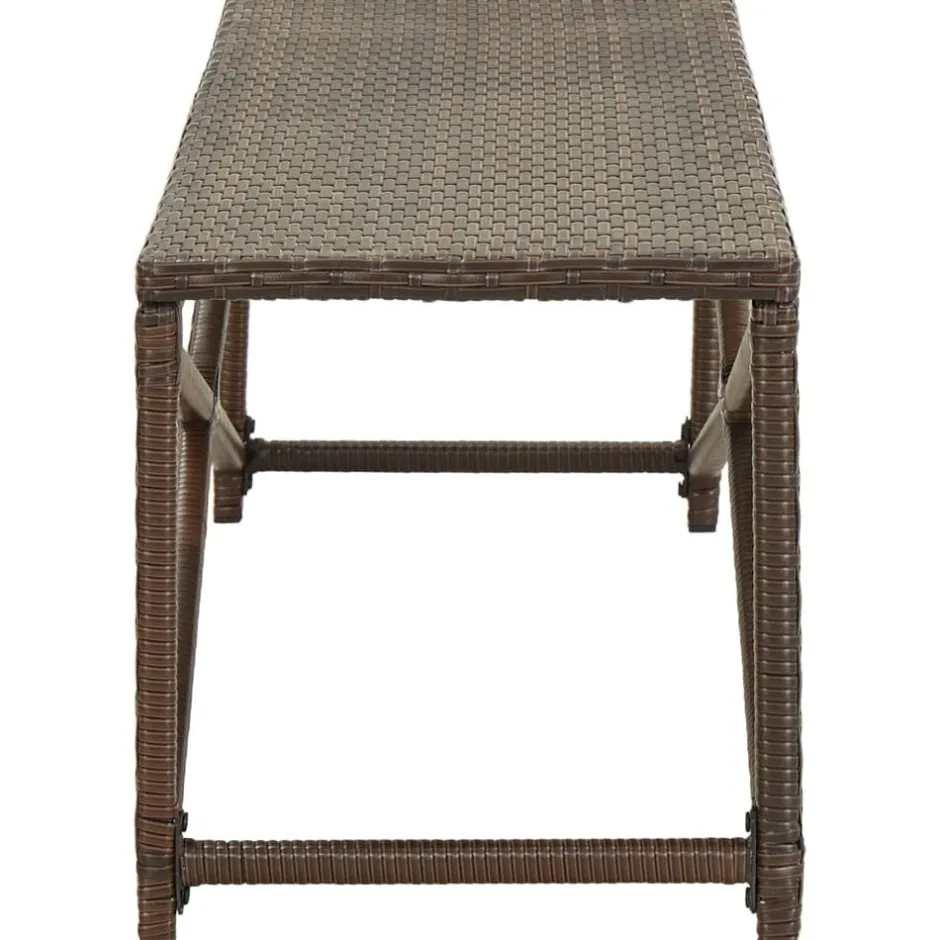 Sale vidaXL Trädgårdsbänk 120 cm konstrotting Brun