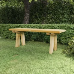 vidaXL Trädgårdsbänk 110 cm massiv impregnerad furu