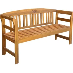 vidaXL Trädgårdsbänk 157 cm massivt akaciaträ