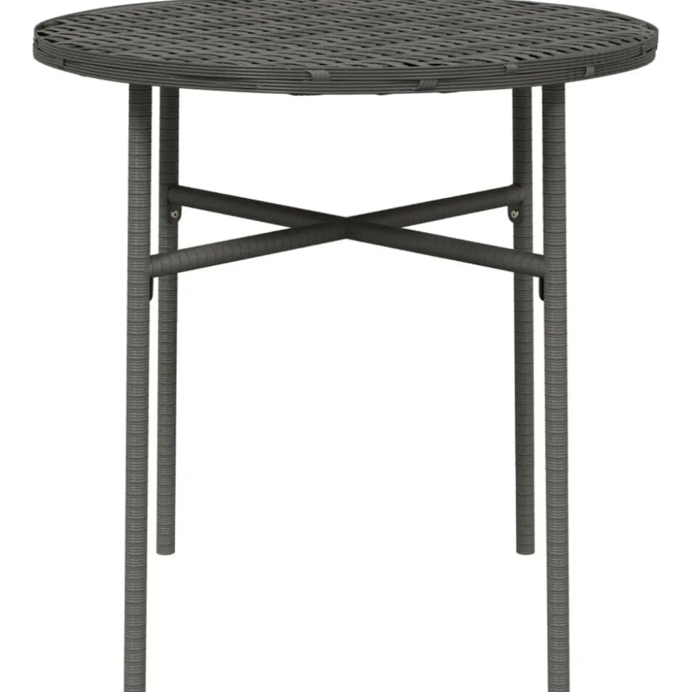 vidaXL Trädgårdsbord grå 45 cm konstrotting