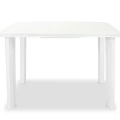 Hot vidaXL Trädgårdsbord 101x68x72 cm plast Vit