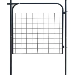 Outlet vidaXL Trädgårdsgrind 100x100 cm Antracit