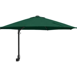 New vidaXL Trädgårdsparasol 248 x 248 x 148 cm Polyester och Stål Grön