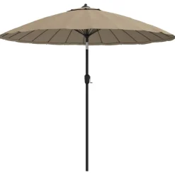 vidaXL Trädgårdsparasoll med aluminiumstång 270 cm taupe