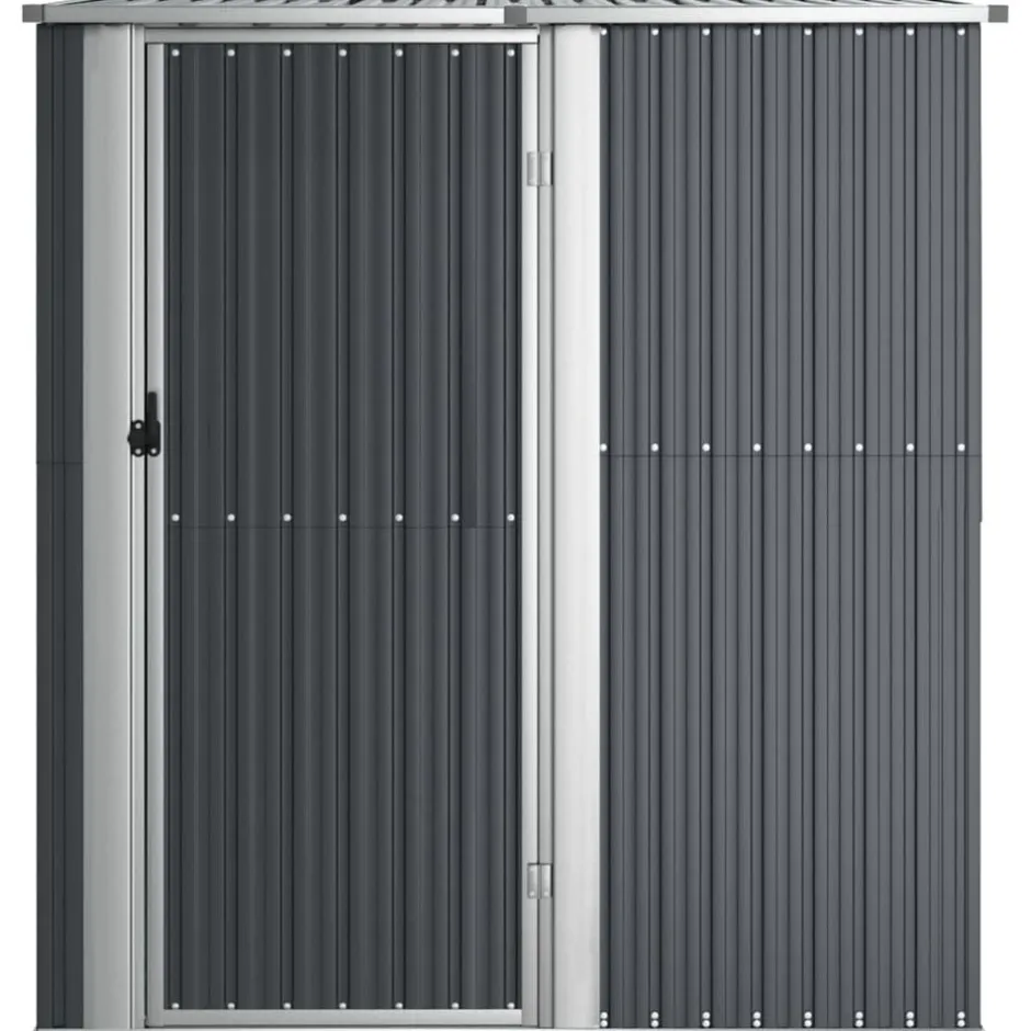 Outlet vidaXL Trädgårdsskjul 180,5x97x209,5 cm galvaniserat stål Antracit