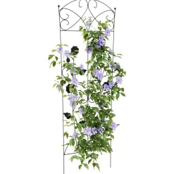 vidaXL Trädgårdsstängsel 3 pcs Svart 110,5 x 42,5 cm Stål