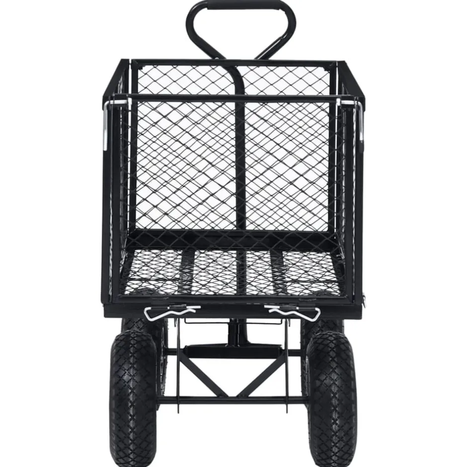 Outlet vidaXL Trädgårdsvagn 350 kg Svart