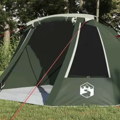 vidaXL Tunnel Tent 3-Person med tak Grön och Vit 328 x 228 x 115 cm
