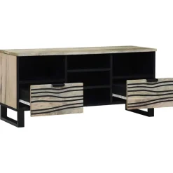 vidaXL TV Enheter med låda Vit 100 x 33 x 46 cm Konstruerat trä