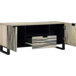 vidaXL TV Enheter med låda Vit 105 x 33 x 46 cm Konstruerat trä