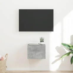 vidaXL TV Vägghylla Betong 39 x 31 x 29,5 cm Konstruerat trä