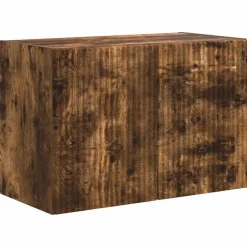 vidaXL TV Vägghylla Rökt ek 59,5 x 31 x 40 cm Konstruerat trä