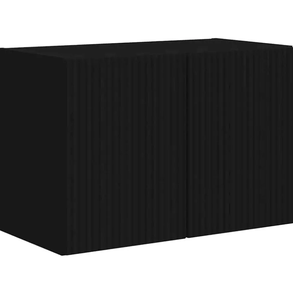vidaXL TV Vägghylla Svart 59,5 x 31 x 40 cm Konstruerat trä